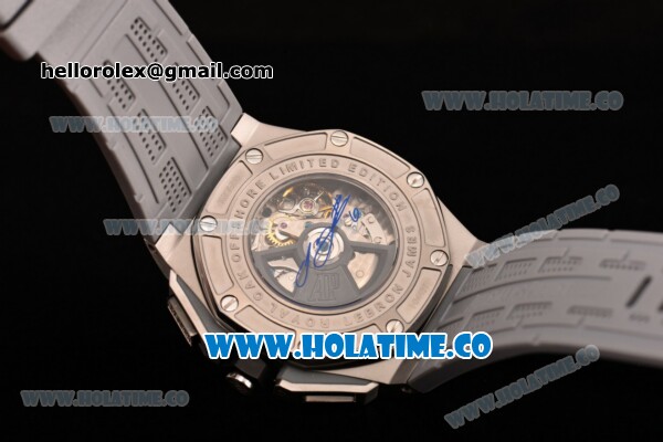 Audemars Piguet Royal Oak Offshore Chrono Swiss Valjoux 7750 Automatic Steel Case with Grey Dial and Silver Arabic Numeral Markers (EF) - Click Image to Close